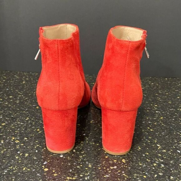 Loeffer Randall Greer Suede Ankle Boot | Rare Red - Picture 3 of 7